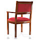 Cadeira de presidência madeira de nogueira modelo Assisi s3