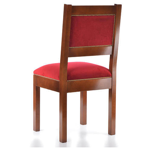 Cadeira madeira de nogueira modelo Assisi 3