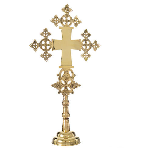 Altar crucifix Christ glorious Bethlehem monks 50x27cm 3