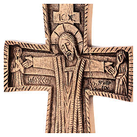 Altar crucifix Christ Priest and King Bethlehem monks 20x13cm