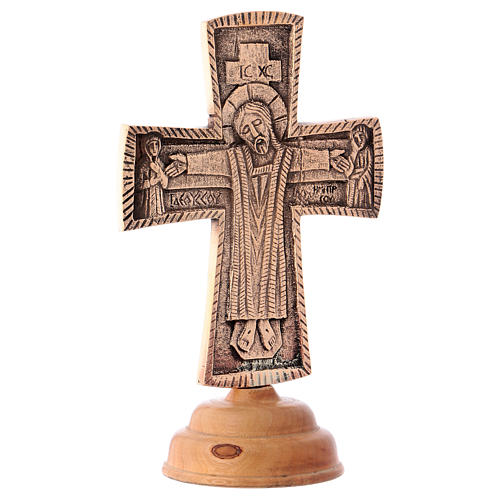 Croix d'autel Christ Grand Prêtre 20x13 cm Moines de Bethléem 4