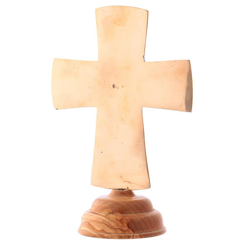 Croix d'autel Christ Grand Prêtre 20x13 cm Moines de Bethléem 5