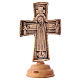 Croix d'autel Christ Grand Prêtre 20x13 cm Moines de Bethléem s4
