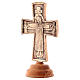 Altar crucifix Christ Priest and King Bethlehem monks 20x13cm s3