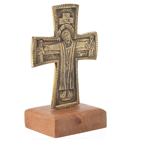 Croix de table Christ Grand Prêtre 21x13 cm Bethléem 2