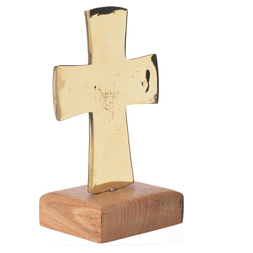 Croix de table Christ Grand Prêtre 21x13 cm Bethléem 3
