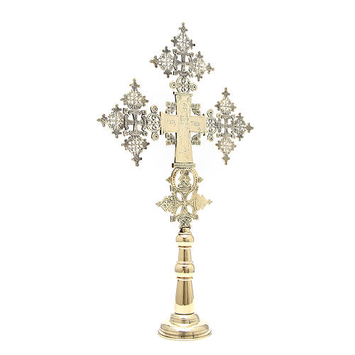 Cruz de altar Jesucristo Glorioso Monjes de Belén 75x49 cm 3
