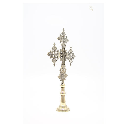 Krzyż ołtarzowy Chrystus Chwalebny Zakonnicy z Bethleem 75x49 cm 8