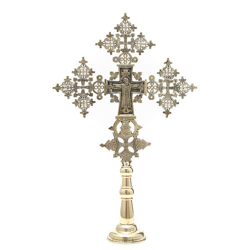 Krzyż ołtarzowy Chrystus Chwalebny Zakonnicy z Bethleem 75x49 cm 1