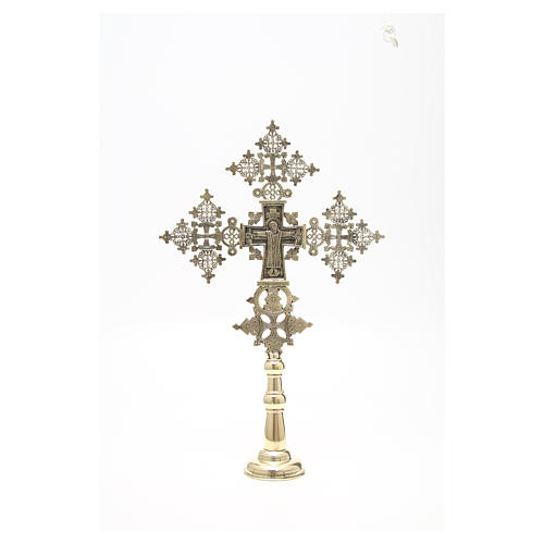 Altar crucifix Christ glorious Bethlehem monks 75x49cm 5