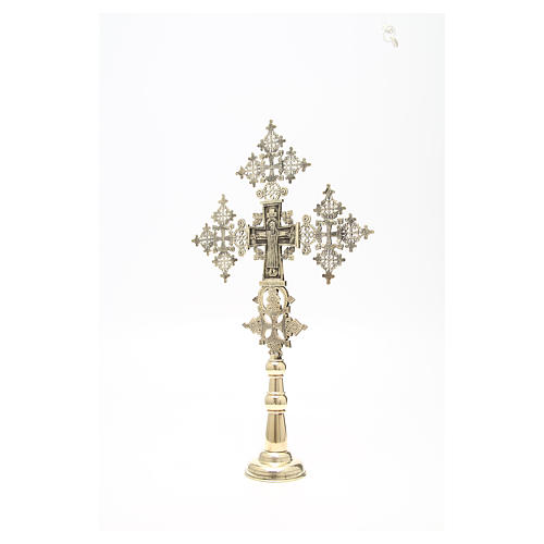 Altar crucifix Christ glorious Bethlehem monks 75x49cm 6