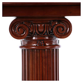 Amboni, inginocchiatoi, complementi d'arredo: Altare con colonna legno noce 170x70x92 cm