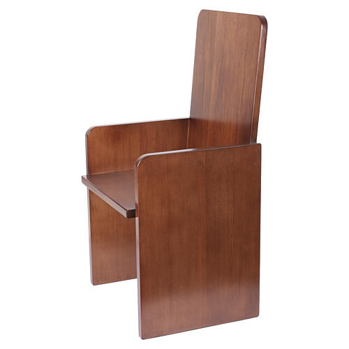 Chaise moderne bois noyer 3