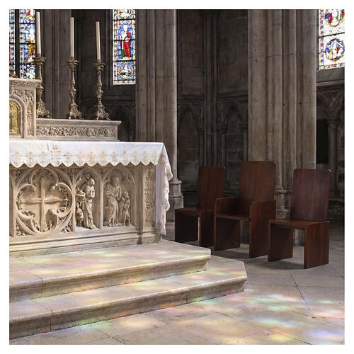 Krzesło nowoczesne drewno orzech włoski 2