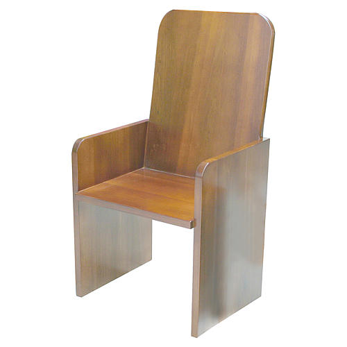 Cadeira moderna madeira de nogueira 2
