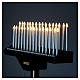 Porte-cierge électrique offrandes 31 bougies ampoules 12V boutons s9