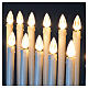 Porte-cierge électrique offrandes 31 bougies ampoules 12V boutons s10
