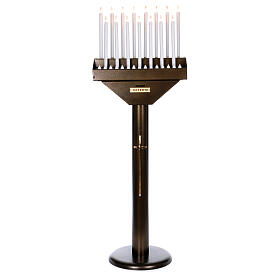 Lampadario electónico para ofrendas 15 velas, lámparas con botones 12 V