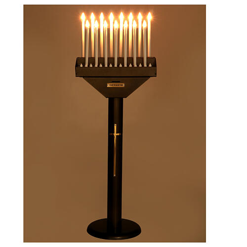 Lampadario electónico para ofrendas 15 velas, lámparas con botones 12 V 2