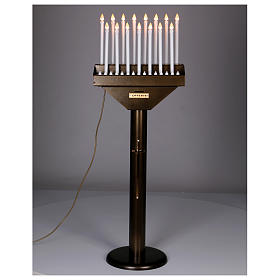 Świecznik wotywny elektryczny oferty 15 świec żarówki 12 V przyciski