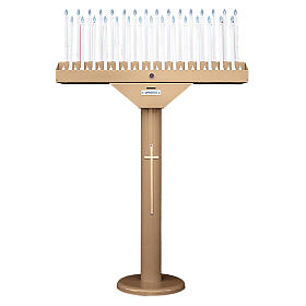 Ambons, prie-dieu, compléments d'ameublement: Porte-cierge électrique à 31 bougies ampoules 12V et transformateur Ambons, prie-dieu, compléments d'ameublement: Porte-cierge électrique à 31 bougies ampoules 12V et transformateur