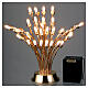 Świecznik wotywny elektroniczny 31 świec mosiądz złoto 24k s2