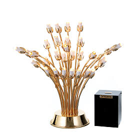 Electric votive 31 candles 24K gold-plated brass