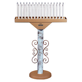 Ambons, prie-dieu, compléments d'ameublement: Brûloir électrique 31 bougies ampoules 12V boutons transformateur Ambons, prie-dieu, compléments d'ameublement: Brûloir électrique 31 bougies ampoules 12V boutons transformateur