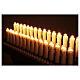 Votivo elettrico 31 candele a 24Vcc pulsanti lampadine s3