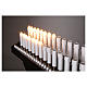 Electric votive 31 lights 24Vcc with buttons s4