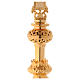 Altar crucifix 75 cm in golden brass s4