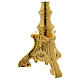 Altar crucifix 78 cm in golden brass s3