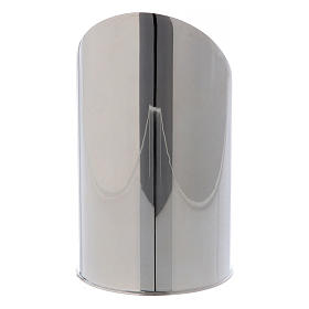 Blumenvase Mod. Diago versilberten Messing 12cm s5