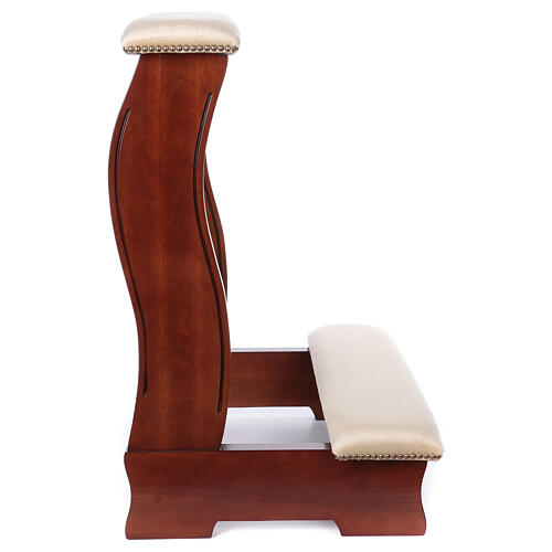 Kneeling stool for best men and maids of honour in hickory ivory velvet 4