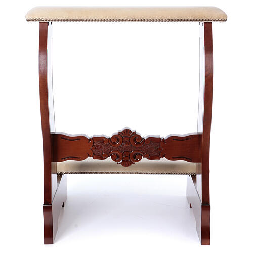 Kneeling stool for best men and maids of honour in hickory ivory velvet 6