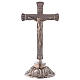 STOCK Crucifix d'autel 24 cm laiton argenté s1