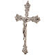 STOCK Crucifix d'autel 24 cm laiton argenté s4