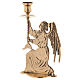 Altar candle-holder with angel in brass s1