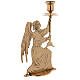 Altar candle-holder with angel in brass s3