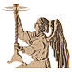 Altar candlestick with Angel polished brass s2