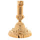 Altar set with small candlesticks 24-karat gold plated brass s4