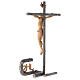 Altar cross of silver-plated casted brass h 32 cm s11