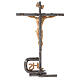 Croix d'autel argentée en laiton moulé h 32 cm s12