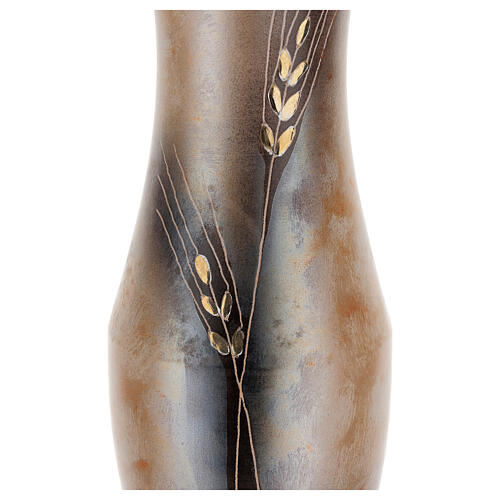 Vase à fleurs céramique Pompéi décoration épi doré 2