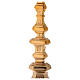 Altar candlestick h 16 in gold plated brass replaceable spike s4