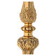 Baroc altar candlestick gold plated brass h 21 1/2 in s5