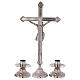 Silver plated brass altar set with decorations s3