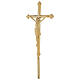 Processional crucifix in gold plated brass s2