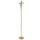 Processional crucifix in gold plated brass s5