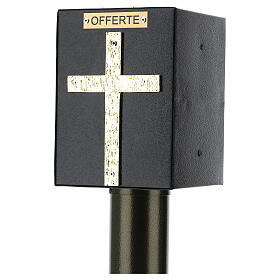 Opferstock mit Sicherheitsschloss, bronziert s3